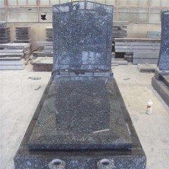 Blue pearl  granite monument tombstone